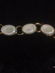 Dollhouse Wallpaper Glass Cabochon Bracelet