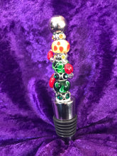 Load image into Gallery viewer, Bright Ladybugs Stainless Steel Bottlestopper