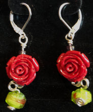 Load image into Gallery viewer, Stone Roses in the Garden Earrings