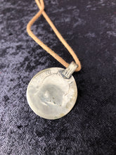 Load image into Gallery viewer, Vintage Pakistan Coin with Glass on Cotton Cord Necklace