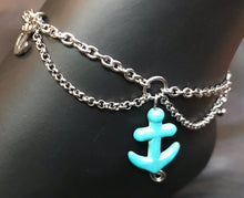 Load image into Gallery viewer, Anchor Swag Stainless Steel Anklet