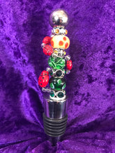 Load image into Gallery viewer, Bright Ladybugs Stainless Steel Bottlestopper