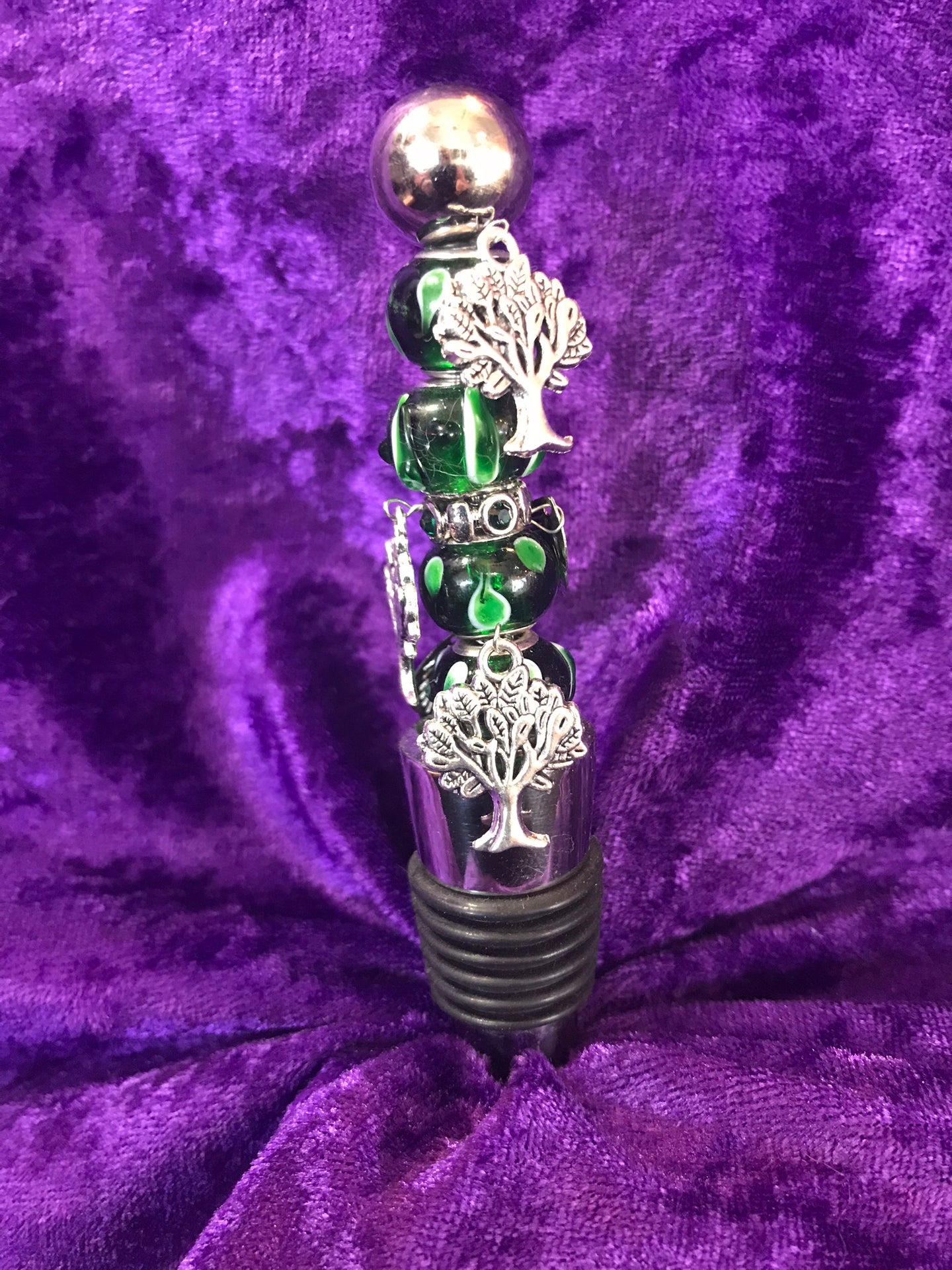 Tree of Life Stainless Steel Bottlestopper