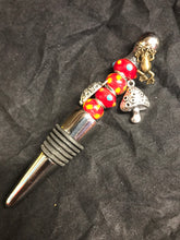 Load image into Gallery viewer, Wonderland Toadstools Stainless Steel Bottlestopper