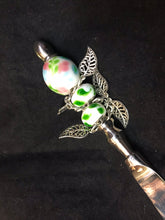 Load image into Gallery viewer, White Light Garden with Leaves Butter Knife