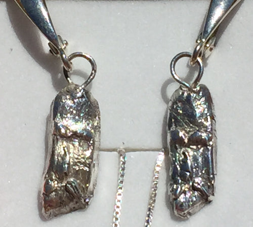 Forest Wizard (Old Man of the Forest) Fine Silver Leverback Earrings