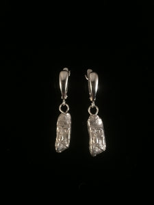 Forest Wizard (Old Man of the Forest) Fine Silver Leverback Earrings