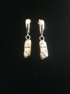 Forest Wizard (Old Man of the Forest) Fine Silver Leverback Earrings