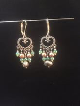 Load image into Gallery viewer, Gold Hearts and Pastel Pearls