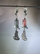 Load image into Gallery viewer, Port and Starboard Brass Leverback Earrings