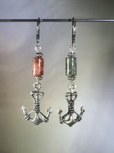 Load image into Gallery viewer, Port and Starboard Brass Leverback Earrings