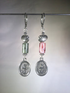 Port and Starboard Brass Leverback Earrings