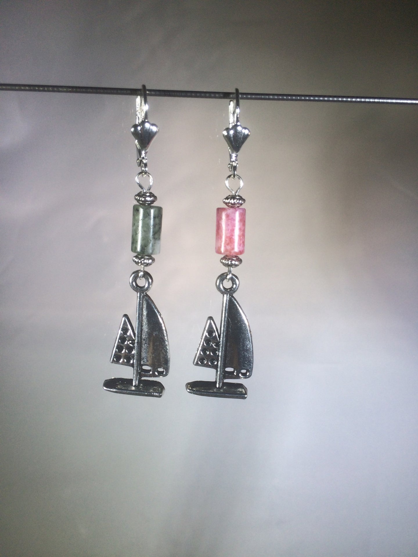 Port and Starboard Brass Leverback Earrings