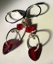Load image into Gallery viewer, Hanging Around for Love Silver Earrings