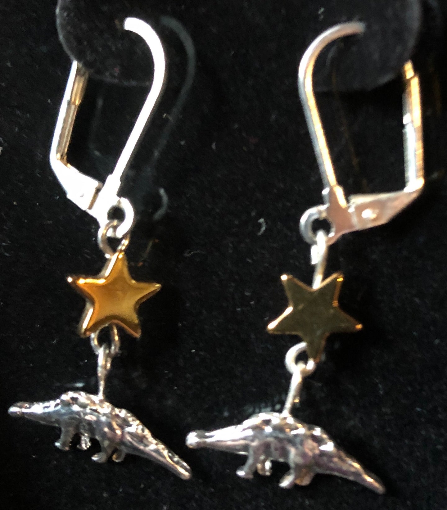 Stegosaur and Asteroid Earrings