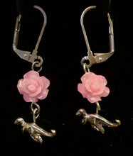 Load image into Gallery viewer, Therapods and Roses Earrings