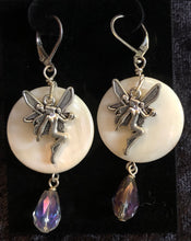 Load image into Gallery viewer, Faerie on Paua Shell Earrings