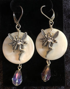 Faerie on Paua Shell Earrings