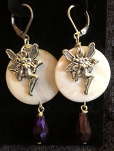 Load image into Gallery viewer, Faerie on Paua Shell Earrings