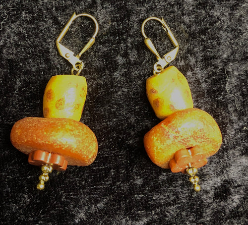 Inverted Mushroom Drop Earrings