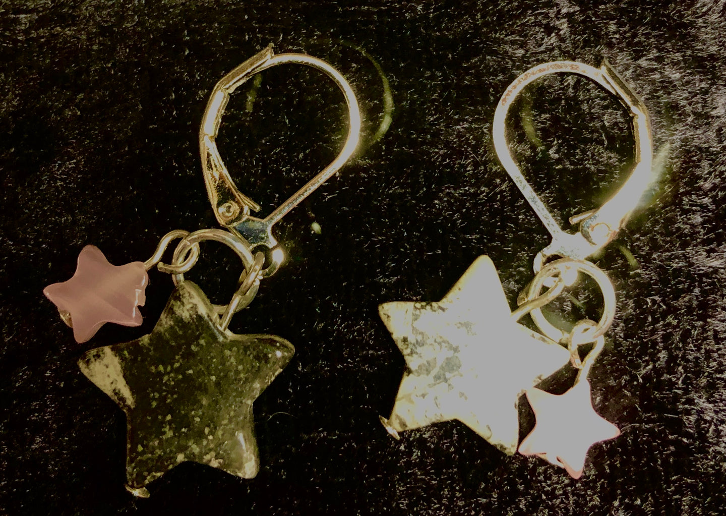 Agate Stars Drop Earrings