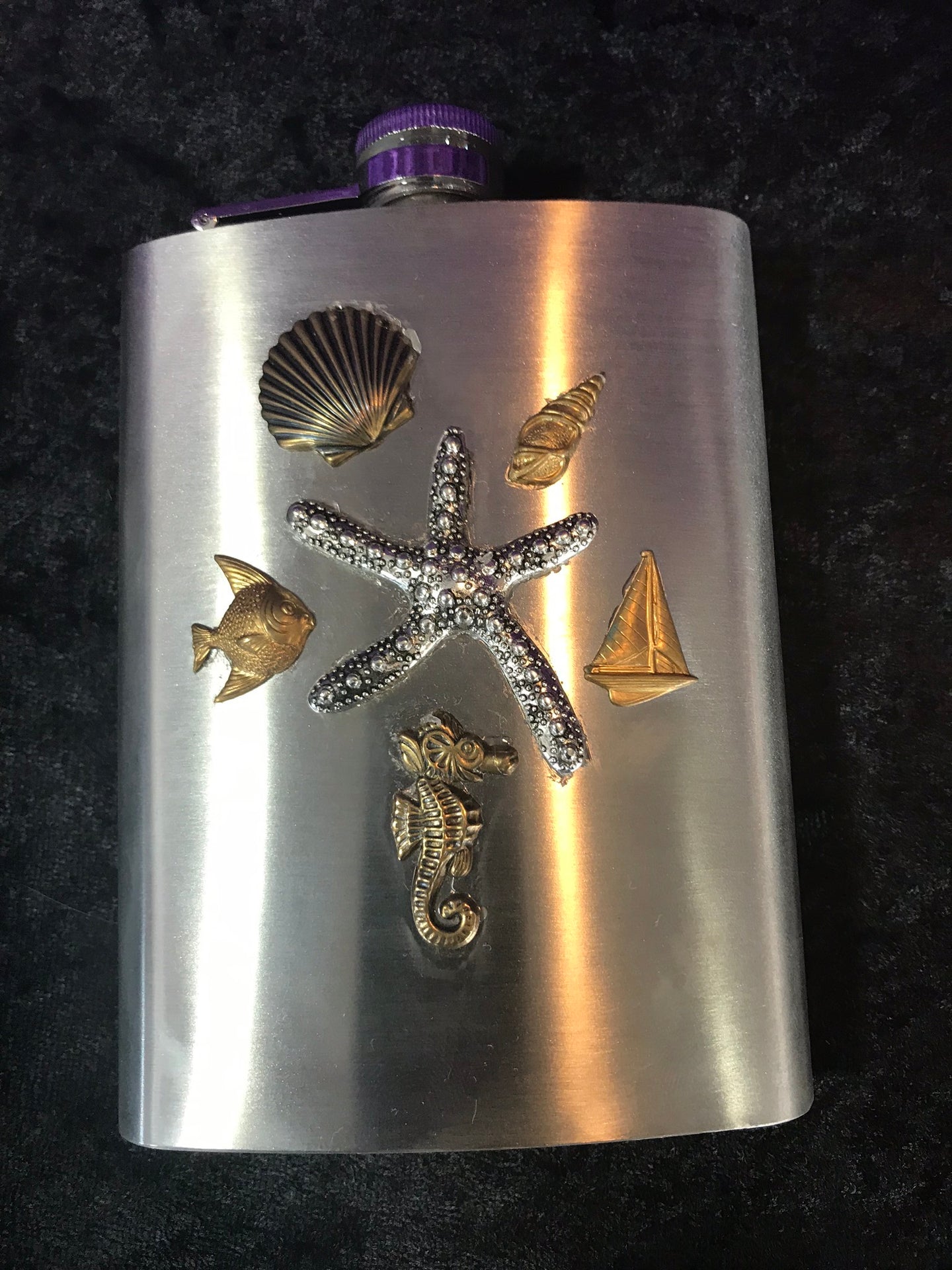 Sea Star Stainless Steel Hip Flask