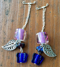 Load image into Gallery viewer, Blue Butterfly and Leaves Gauge Drops
