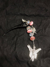 Load image into Gallery viewer, Pink Faeries Dangly Steel Hair Clip