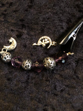 Load image into Gallery viewer, Fairy in the Moon Dangly Steel Hair Clip