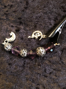 Fairy in the Moon Dangly Steel Hair Clip