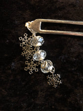 Load image into Gallery viewer, Icy Snowflakes Pewter Hair Fork