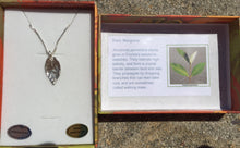 Load image into Gallery viewer, Black Mangrove Leaf Fine Silver Pendant