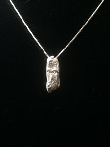 Forest Wizard (Old Man of the Forest) Fine Silver Pendant