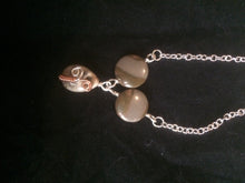 Load image into Gallery viewer, Copper Sprout Wire Wrapped Agate Necklace