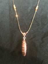 Load image into Gallery viewer, Spiral Cavatelli Copper Wire Wrapped Agate Necklace