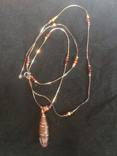 Load image into Gallery viewer, Spiral Cavatelli Copper Wire Wrapped Agate Necklace