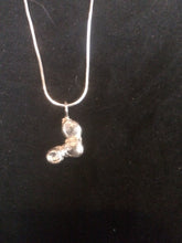 Load image into Gallery viewer, Part of our Florida Wetlands series, the pendant molded from the imprints of Florida scrubsnail (Praticolella jejuna) shells, and then set on an 18&quot; sterling silver box chain. Florida scrubsnails are tiny land snails found near the St. Johns River in northern Florida. A companion pair of earrings in this matching set can be found at (SKU 1EAR0012).