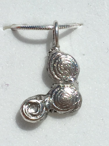 Florida Scrubsnail Fine Silver Pendant