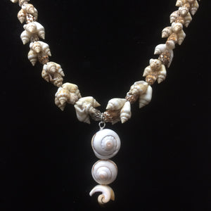 Clustered Snail Shell Necklace