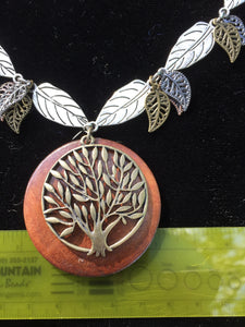 Wooden Tree of Life Necklace