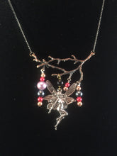 Load image into Gallery viewer, Made from plated metal and glass pearls.