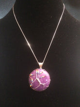 Load image into Gallery viewer, Inclusive Rainbow Tree of Life over Mountain Jade (Dolomite Marble) Purple
