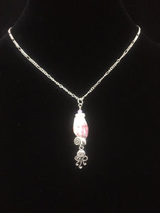 Barnacle with Silver Plated Charms Necklace