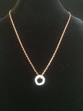 Load image into Gallery viewer, Tiny Blue Topaz Ring Necklace