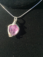 Load image into Gallery viewer, Natural Amethyst Bead Woven in Fine Silver
