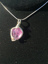 Load image into Gallery viewer, Natural Amethyst Bead Woven in Fine Silver