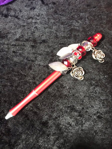 Red Roses Garden Beaded Stylus