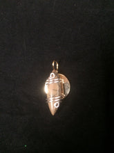Load image into Gallery viewer, Dyed Howlite Marquise Cabochon Brass Plated Wire Wrap Pendant
