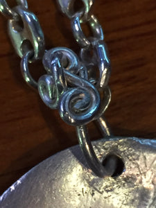 Fine Silver Boat Pendant - CUSTOM ORDER