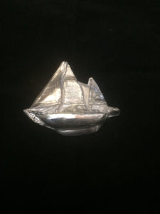 Fine Silver Boat Pendant - CUSTOM ORDER